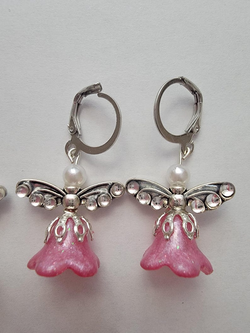 Angel Earrings Roze