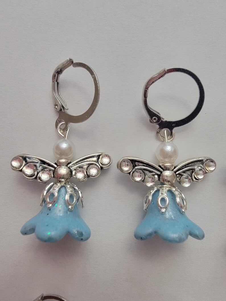 Angel Earrings Blauw