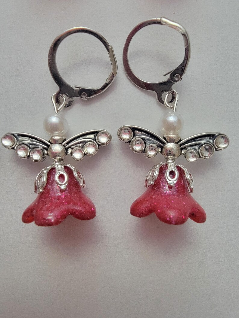 Angel Earrings Rood