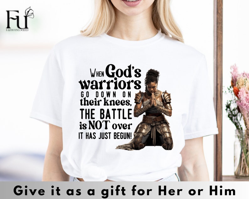 God's warriors on their knees win the battle svg, scripture svg, Bible Quote svg, Girl Quote svg, Cut Files for Cricut & Silhouette image 8