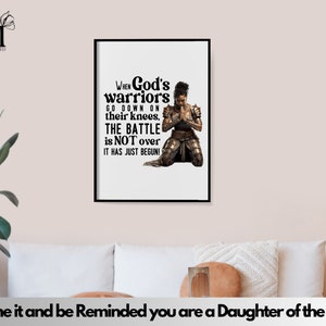 God's warriors on their knees win the battle svg, scripture svg, Bible Quote svg, Girl Quote svg, Cut Files for Cricut & Silhouette image 9