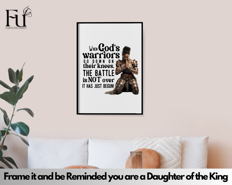 God's warriors on their knees win the battle svg, scripture svg, Bible Quote svg, Girl Quote svg, Cut Files for Cricut & Silhouette image 9