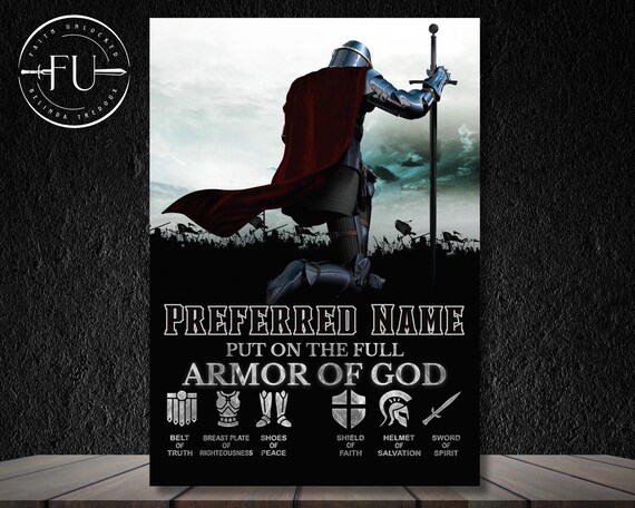 Personalized The Single-Parent Family Warrior Of God, Put On The Full 10postercanvas3 5000x