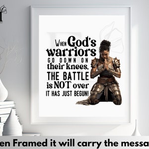 God's warriors on their knees win the battle svg, scripture svg, Bible Quote svg, Girl Quote svg, Cut Files for Cricut & Silhouette image 5