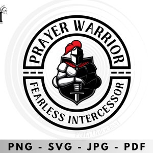 祈りの戦士 svg、Tシャツプリント svg、聖書 svg、神の完全な鎧、聖書の一節 svg、女の子と男の子へのギフト、Cricut 用のカットファイル、ギフトのアイデア、png