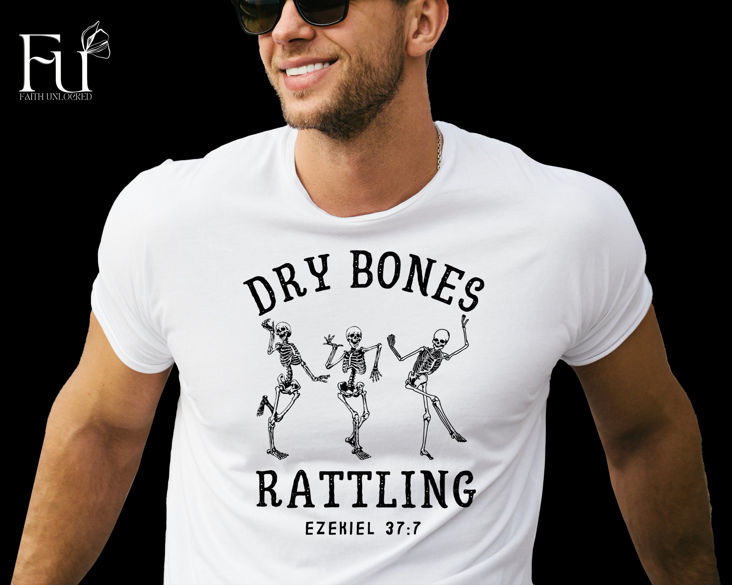 Bones Rattling Dry Bones RATTLING Ezechiel 37 Svg, Scripture Svg, Bible Quote Svg ...