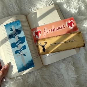 Throne of Glass Bookmark | To Whatever End | Book Accessories | Reader | Sarah J Maas | Fantasy Books | Romantasy Books | Fireheart