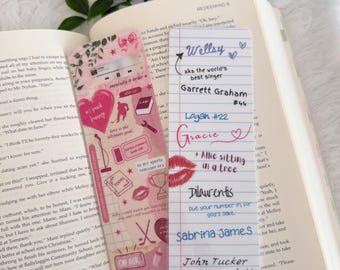 Off Campus Series Bookmark | The Deal | The Mistake | The Score | The Goal | Garrett Graham | Reader | Romance Book Accessories | Gift Ideas