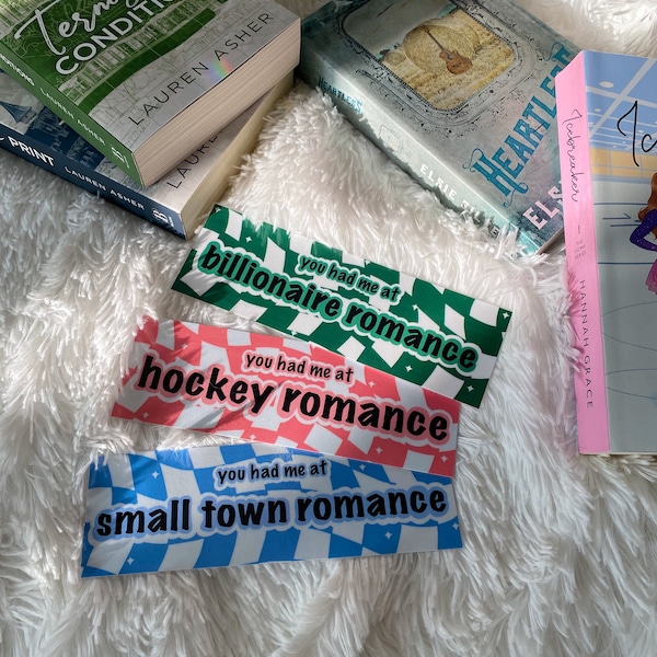 You Had Me At Bookmark | Book Tropes Bookmark | Small Town | Billionaire | Hockey | Romance Reader | Book Lover | Gift Ideas | Bookish