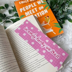 In Emily Henry We Trust Bookmark | Emily Henry Bookmark | Romance Author | Book Accessories | Book Lover | Reader | Gift Ideas