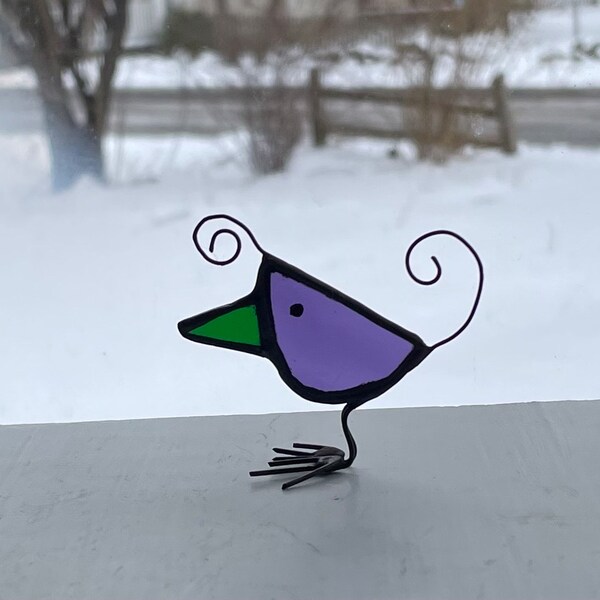 Stained Glass Scrappy Birds