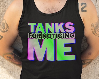 Tanks For Noticing Me Jersey Tank  Summer Tank  Vacation Tank  Fun Tank  Unisex