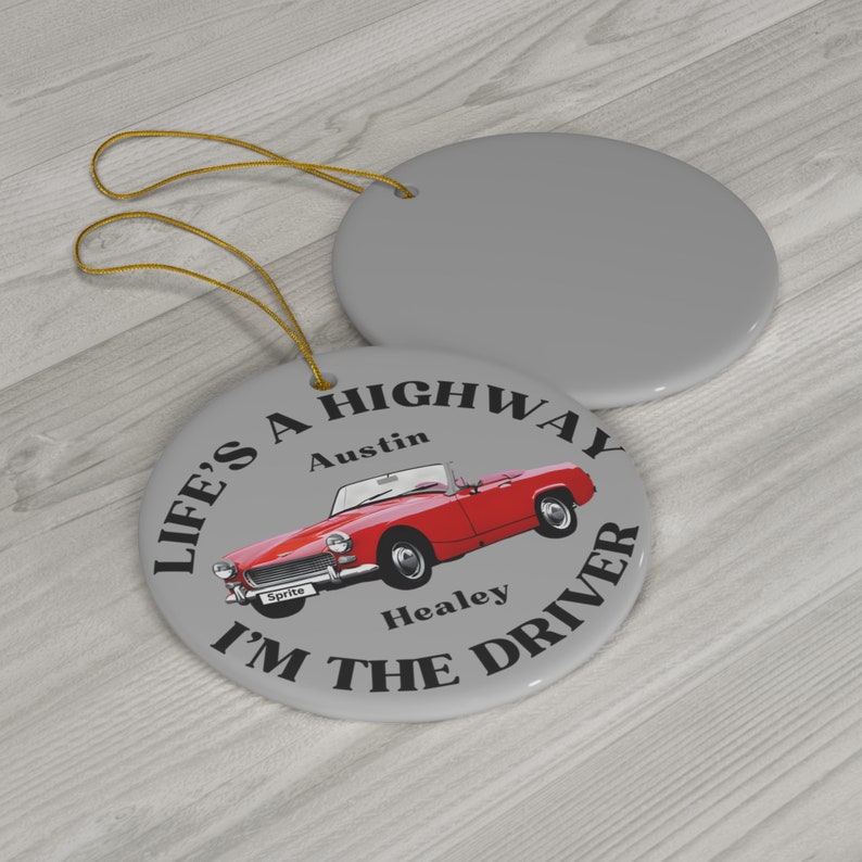 Vintage Austin Healey Sprite Ornament British Sports Car Icon, Heritage Racing Gift Ideal Father