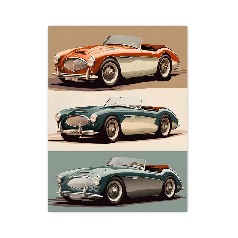 High Definition, Classic Car Wall Art, Automotive Wall Art, Racing Car