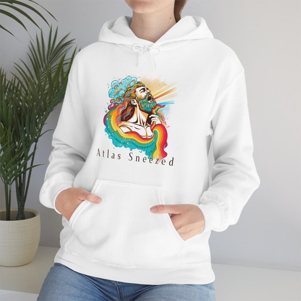 Atlas Sneezed Hoodie Sweatshirt, volwassenen, tieners, perfect om warm te blijven en je unieke stijl te laten zien