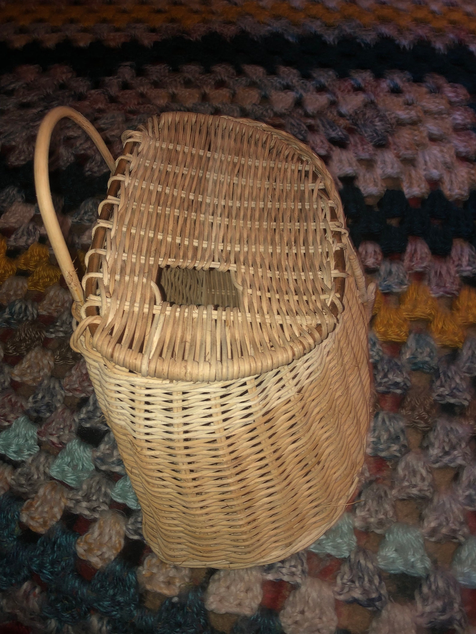Vintage Wicker Fishing Creel Wicker Fishing Basket Decor Etsy