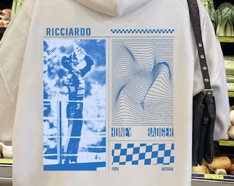 Y2K Vintage Daniel Ricciardo F1 Hoodie | F1 Daniel Ricciardo Honey Badger Racing Apparel | Formula One F1 Unisex Apparel