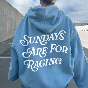 F1 Formula One Vintage Hoodie | Sundays Are For Racing Aesthetic F1 Sweatshirt | Trendy Oversized Formula One Hoodie |