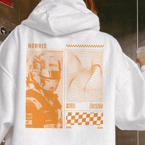 Y2K Vintage Lando Norris F1 Hoodie | McLaren F1 Lando Norris Racing Apparel | Formula One F1 Unisex Apparel