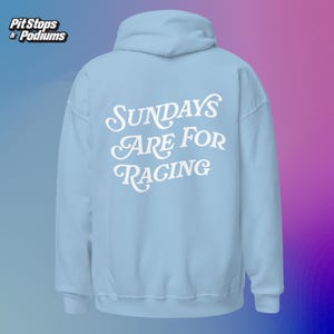 Sudadera con capucha vintage de Fórmula 1 / Sudadera con capucha de Fórmula 1 con estética Sundays Are For Racing / Sudadera con capucha de Fórmula 1 de gran tamaño y moda / imagen 2
