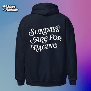 Sudadera con capucha vintage de Fórmula 1 / Sudadera con capucha de Fórmula 1 con estética Sundays Are For Racing / Sudadera con capucha de Fórmula 1 de gran tamaño y moda / imagen 6
