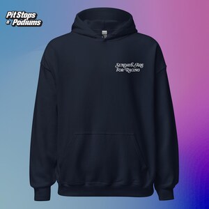 Sudadera con capucha vintage de Fórmula 1 / Sudadera con capucha de Fórmula 1 con estética Sundays Are For Racing / Sudadera con capucha de Fórmula 1 de gran tamaño y moda / imagen 7