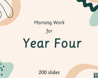 Morning Work for Year 4 (Whole Year Pack)