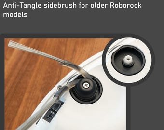 Arc Design side brush for easy retrofitting to many different Roborock models (S8, S7, S6 and more)
