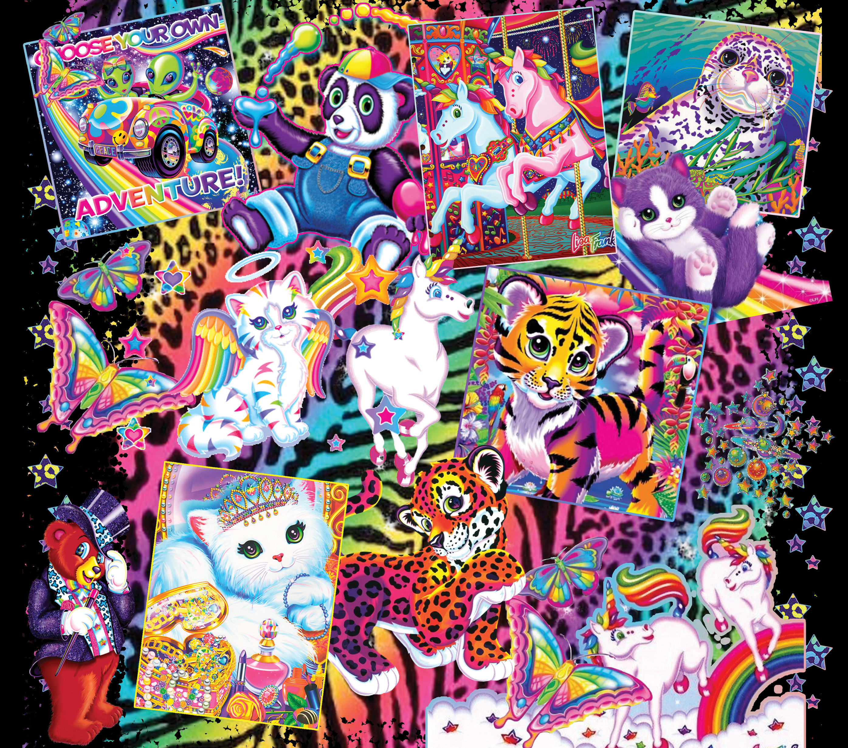 finished my Lisa Frank! It took me 2 weeks :D : r/diamondpainting