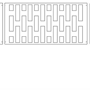 Abstract Metal Railing DXF File