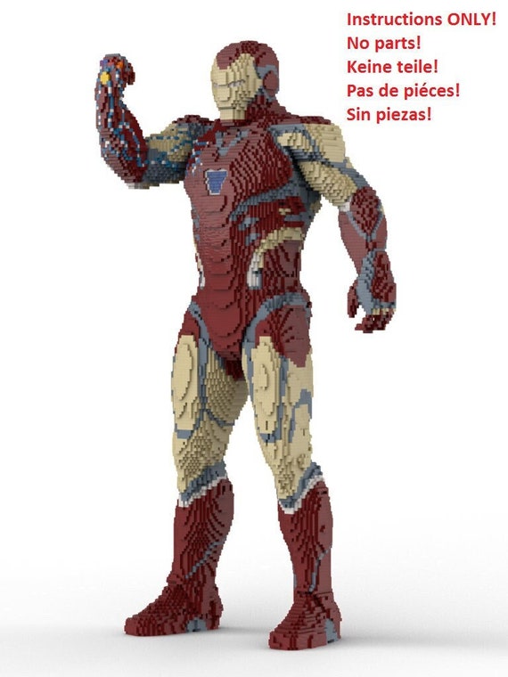 LEGO Iron Man Infinity Gauntlet Statue Building Instructions INSTRUCTIONS ONLY No Bricks Etsy