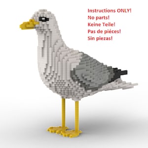 LEGO Seagull statue building instruction Instructions only no bricks