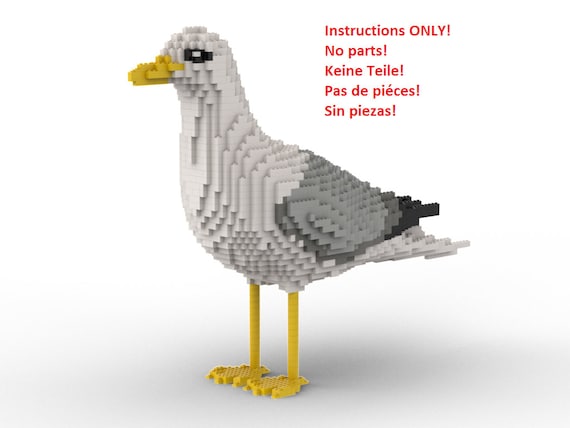 LEGO Seagull Statue Building Instruction Instructions Only No Bricks Etsy