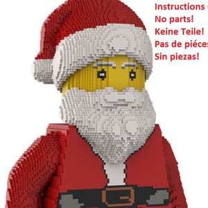 LEGO Santa Claus statue building instruction INSTRUCTIONS ONLY no bricks