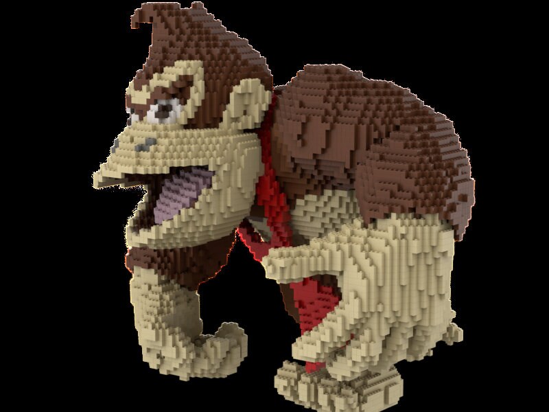 LEGO Donkey Kong Statue Building Instruction INSTRUCTIONS ONLY No Bricks Etsy