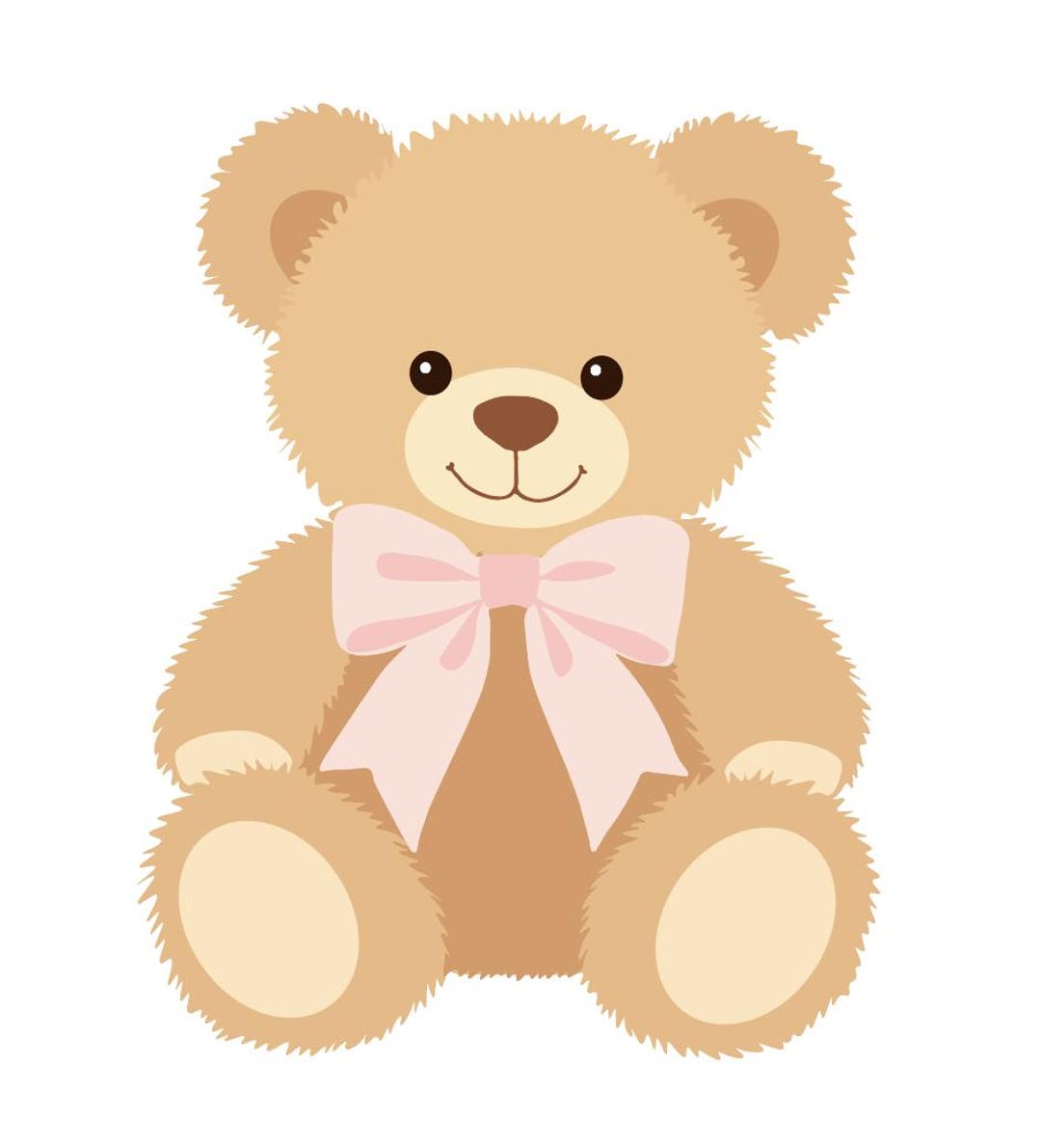 Cute Teddy Bear Clipart – Svg | Png | Eps | Dxf | Ai – Editable Colors ...
