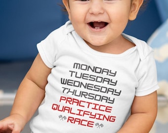 Formula One Baby Grow, F1 Racing Gift, 100% Cotton