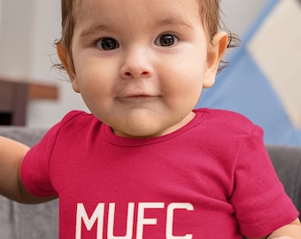 Football Baby Grow, Man Utd Football Baby Grow, Football Baby Gift