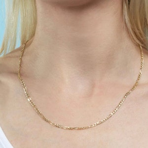 Figaro chain stainless - steel waterproof | delicate chain Figaro | stainless steel non tarnish| 3mm width