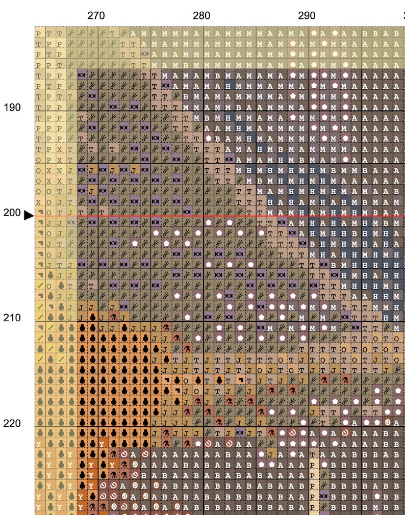 Autumn House Full Coverage Cross Stitch Chart PDF Pattern - Etsy