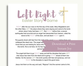 Easter Left Right Game, Instant Download Printable for Kids, Adults, Family Gift Exchange, Small Group, Youth Group Event, Church Ministry