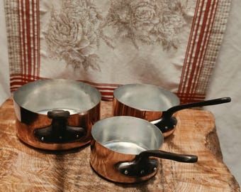 Vintage Amway Queen Cookware 8 Piece Saucepan Set With Lids 18/8