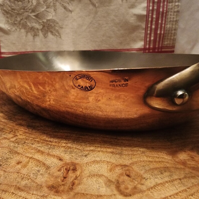 A.simon Copper Fish Pan With Stainless Steel Lining 35x24cm or 13.75x9 ...