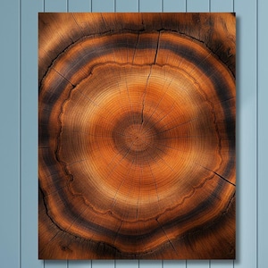 Elegant Natural Art,Wood Texture Art,Bedroom Decor,Wood Crack Wall Decor,Colorful Tree Ring Wall Art,Wood Ring Canvas,Modern Home Decor/102