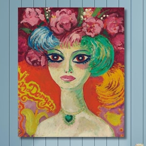 Kees van Dongen The Woman Portrait Poster Art Print,Kees van Dongen Canvas Art,Reproduction Print,Office Room Decor,Modern Canvas Wall Art/5