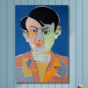 Pablo Picasso Portrait,Pablo Picasso Wall Art Canvas Poster Print, Pablo Picasso Wall Decor,Home Decor Wall Art Print,Vintage PosterGifts/39