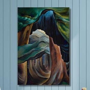 Emily Carr Canvas Wall Art, Emily Carr Artworks, Red Cedar reproduction print, Forest Columbia Wall Art, Western Forest Wall Decor Gifts/3