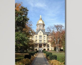 Golden Notre Dame Canvas Art: Home & Office Decor