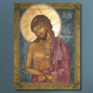 Icon of Christ the Bridegroom Canvas Wall Art - Religious Painting Print for Sacred and Spiritual Home Decor,Jesus Christ canvas,Gifts /1