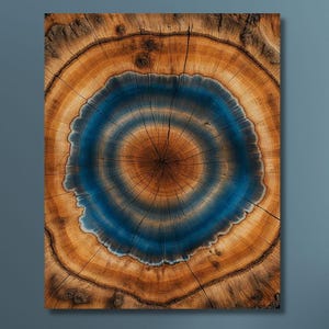 Elegant Natural Art,Wood Texture Art,Bedroom Decor,Wood Crack Wall Decor,Colorful Tree Ring Wall Art,Wood Ring Canvas,Modern Home Decor/103